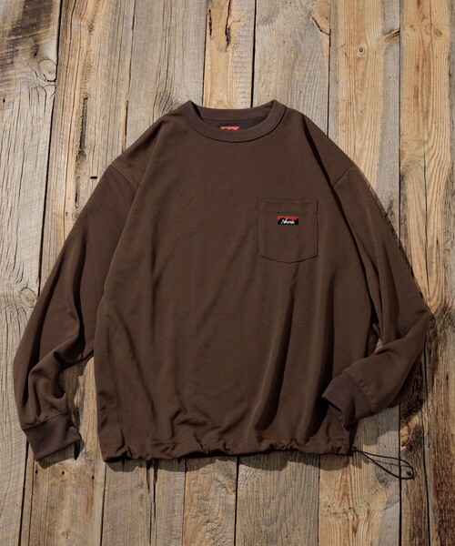 NANGA(ナンガ)の「NANGA/ナンガ 別注 neo-PRO スピンドル ポケット ロングスリーブTシャツ/日本製/遮熱/UVカット/吸水速乾/リラックスフィット(Tシャツ/カットソー・メンズ・ホワイト/チャコールグレー/ブラック/ブラウン・SMALL/MEDIUM/LARGE/X-LARGE)」の18枚目の写真