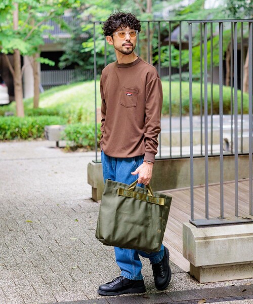 美品！セリーヌ パイソン柄 長袖シャツ シルク100% ボルドー希少サイズ2XL セール】NANGA/ナンガ 別注 neo-PRO スピンドル ポケット ロング