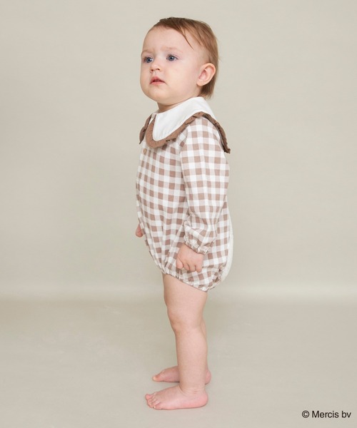 Miffy（ ミッフィー）の「【miffy/ミッフィー】おしりモチーフ長袖カバーオール（ロンパース・キッズ・ベージュ/ピンク・80/70）」の6枚目の写真