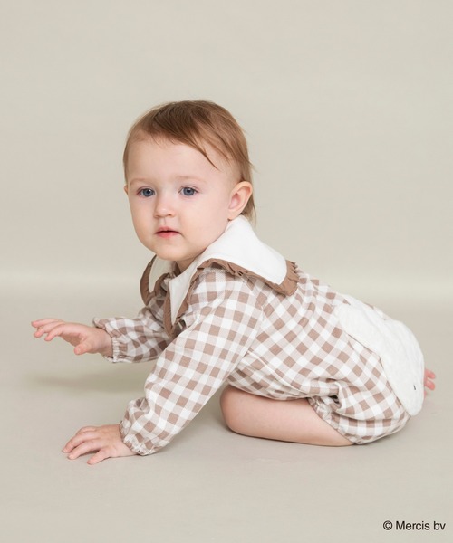 Miffy（ ミッフィー）の「【miffy/ミッフィー】おしりモチーフ長袖カバーオール（ロンパース・キッズ・ベージュ/ピンク・80/70）」の7枚目の写真