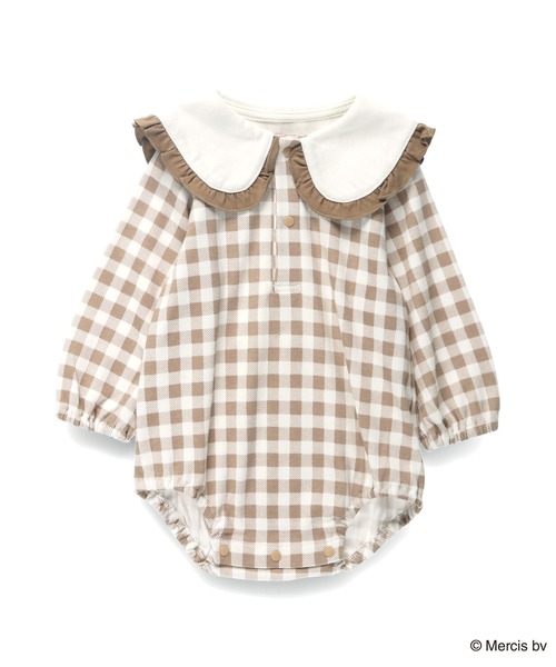 Miffy（ ミッフィー）の「【miffy/ミッフィー】おしりモチーフ長袖カバーオール（ロンパース・キッズ・ベージュ/ピンク・80/70）」の8枚目の写真