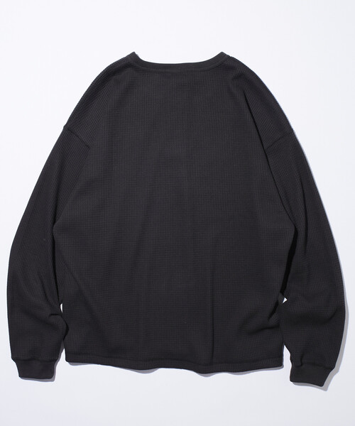 限定展開 ビッグシルエット ロングスリーブ ワッフル サーマル