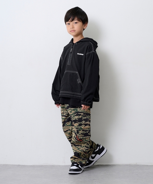未使用⭐︎Xlarge kids 3点セット 110cm ブルゾン、パーカ、パンツ セール】OGハーフジップブルゾン（ブルゾン）｜XLARGE KIDS