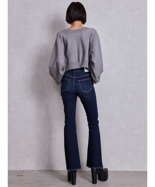 GYDA（ジェイダ）の「ハイウエストBASICフレアデニムパンツ（デニムパンツ・レディース・ライトブルー/インディゴブルー/グレー・X-SMALL/SMALL/MEDIUM）」の12枚目の写真