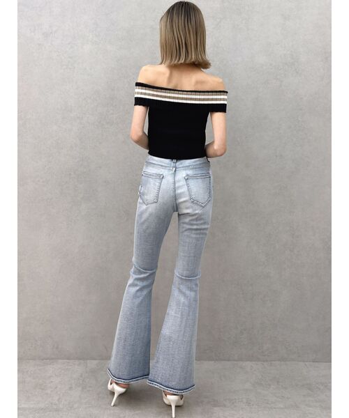 ハイウエストBASICフレアデニムパンツ（デニムパンツ）｜GYDA