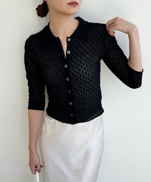 EDIT. FOR LULU（エディットフォールル）の「レーシーポロシャツニット（ニット/セーター）」