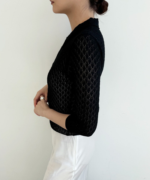 レーシーポロシャツニット（ニット/セーター）｜EDIT. FOR LULU