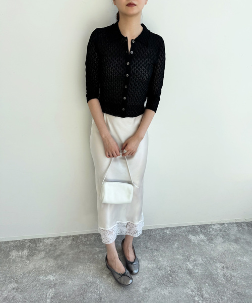 新品　EDIT.FOR LULU レーシーポロシャツニット レーシーポロシャツニット（ニット／セーター）｜EDIT.FOR LULU