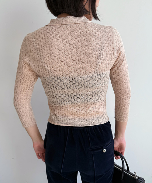 レーシーポロシャツニット（ニット/セーター）｜EDIT. FOR LULU