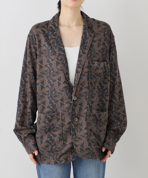 FREEMANS SPORTING CLUB(フリーマンズ スポーティング クラブ)の「FREEMANS SPORTING CLUB DOBSON SHIRT ジャケット(テーラードジャケット・レディース・ネイビー・FREE)」の12枚目の写真
