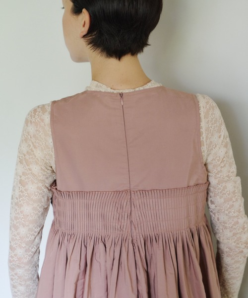 PERNA（ペルナ）の「ピンタックギャザーワンピース（ワンピース）」 - WEAR