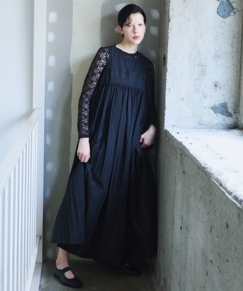 PERNA（ペルナ）の「ピンタックギャザーワンピース（ワンピース）」 - WEAR