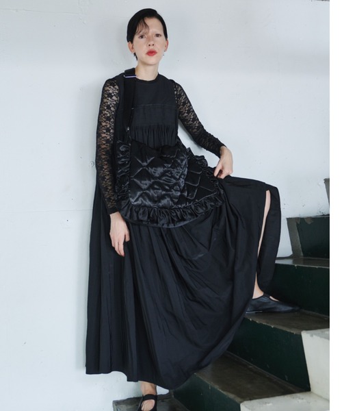 PERNA（ペルナ）の「ピンタックギャザーワンピース（ワンピース）」 - WEAR