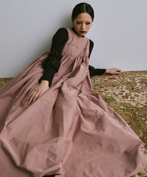 PERNA（ペルナ）の「ピンタックギャザーワンピース（ワンピース）」 - WEAR