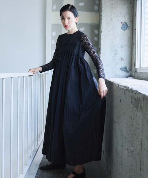 PERNA（ペルナ）の「ピンタックギャザーワンピース（ワンピース）」 - WEAR