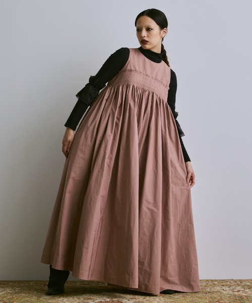 ピンタックギャザーワンピース（ワンピース）｜PERNA（ペルナ）の