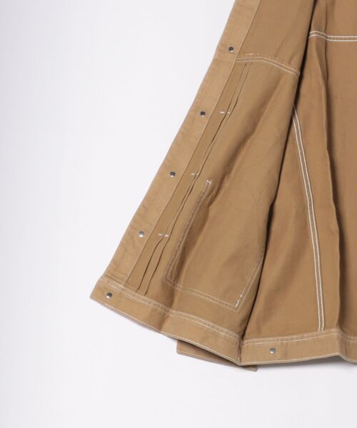 SETUP7（セットアップセブン）の「【SETUP7】デニムワークジャケット カバーオール / オーバーサイズ/フレンチワークテイスト KNF144（カバーオール・メンズ・グレー/ブラック/ベージュ・M/L/XL）」の5枚目の写真