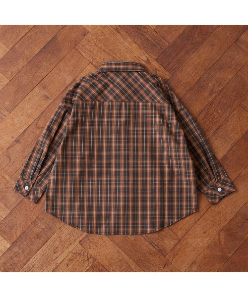 Fluffy BROTHERS（フラッフィーブラザーズ）の「チェック長袖シャツ（シャツ/ブラウス・キッズ・ブラウン・140/90/100/110/120/80/130/M/L）」の13枚目の写真