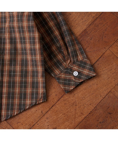 Fluffy BROTHERS（フラッフィーブラザーズ）の「チェック長袖シャツ（シャツ/ブラウス・キッズ・ブラウン・140/90/100/110/120/80/130/M/L）」の4枚目の写真