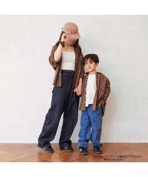 Fluffy BROTHERS（フラッフィーブラザーズ）の「チェック長袖シャツ（シャツ/ブラウス・キッズ・ブラウン・140/90/100/110/120/80/130/M/L）」の11枚目の写真