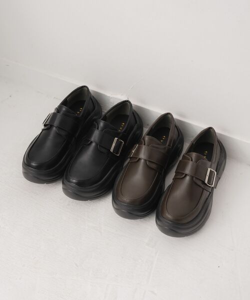 RETRO GIRL（レトロガール）の「モンクローファー（その他シューズ・レディース・ブラウン/ブラック・MEDIUM/LARGE）」の3枚目の写真