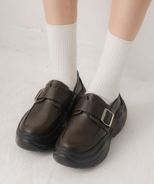 RETRO GIRL（レトロガール）の「モンクローファー（その他シューズ・レディース・ブラウン/ブラック・MEDIUM/LARGE）」の6枚目の写真