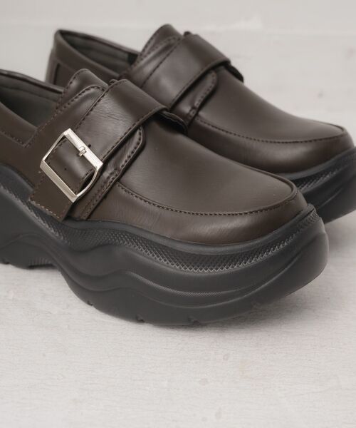 RETRO GIRL（レトロガール）の「モンクローファー（その他シューズ・レディース・ブラウン/ブラック・MEDIUM/LARGE）」の13枚目の写真