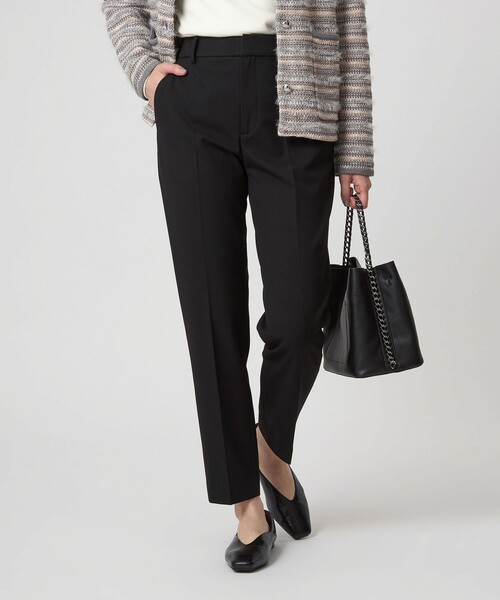 green label relaxing（グリーンレーベルリラクシング）の「［size SHORT/TALLあり］キチント ウラキモウ  ALLFIT テーパードパンツ（スラックス・レディース・ブラック/オフホワイト/その他1・SHORT/34/36/38/40/42/TALL）」の22枚目の写真