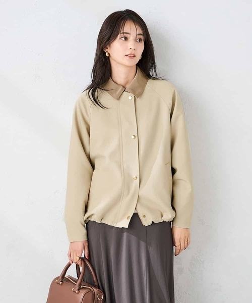 a.v.v（アーヴェヴェ）の「ステンカラーブルゾン（ブルゾン・レディース・ベージュ/モカ・38/36）」の21枚目の写真