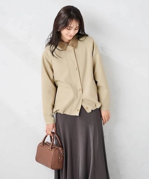 a.v.v（アーヴェヴェ）の「ステンカラーブルゾン（ブルゾン・レディース・ベージュ/モカ・38/36）」の17枚目の写真