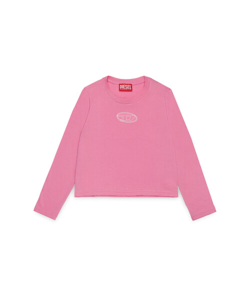 DIESEL(ディーゼル)の「キッズ 長袖Tシャツ TIVALSYLS(Tシャツ/カットソー・キッズ・ブラック/ホワイト/ピンク/ライトグリーン・4Y/6Y/8Y/10Y/12Y/14Y/16Y)」の4枚目の写真