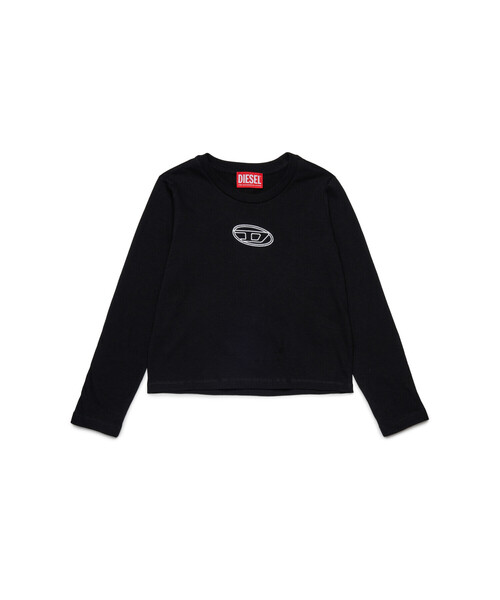DIESEL(ディーゼル)の「キッズ 長袖Tシャツ TIVALSYLS(Tシャツ/カットソー・キッズ・ブラック/ホワイト/ピンク/ライトグリーン・4Y/6Y/8Y/10Y/12Y/14Y/16Y)」の3枚目の写真