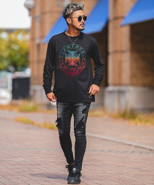 新品未使用タグ付✨adamsJUGGLER RTEG アームクロス ロンT Ｌ adamsJUGGLER｜RTEG C/Arm Cross L/TEE | Rakuten Fashion(楽天