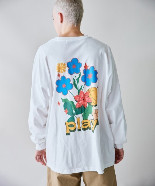 rehacer(レアセル)の「rehacer : Good Holiday L/S T-shirt / グッドホリデー ロングスリーブ Tシャツ(Tシャツ/カットソー・メンズ・ホワイト/ブラック・X-LARGE/LARGE/MEDIUM/SMALL)」の14枚目の写真