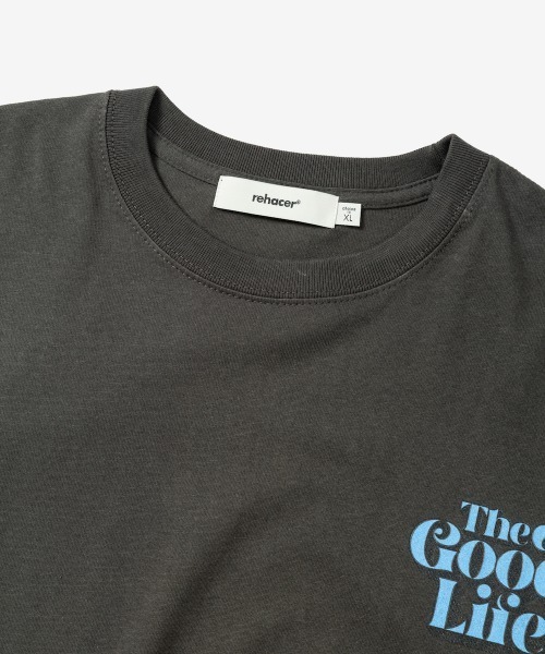 rehacer(レアセル)の「rehacer : Good Holiday L/S T-shirt / グッドホリデー ロングスリーブ Tシャツ(Tシャツ/カットソー・メンズ・ホワイト/ブラック・X-LARGE/LARGE/MEDIUM/SMALL)」の9枚目の写真