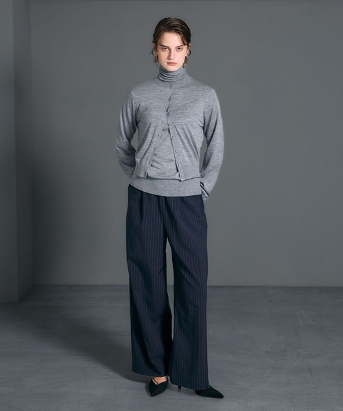 N.O.R.C（ノーク）の「メリノウールシアーニットカーディガン（カーディガン/ボレロ・レディース・ブラック/グレー/オフホワイト・フリー）」の14枚目の写真