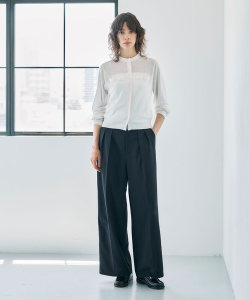 N.O.R.C（ノーク）の「メリノウールシアーニットカーディガン（カーディガン/ボレロ・レディース・ブラック/グレー/オフホワイト・フリー）」の21枚目の写真