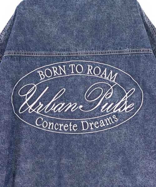 ANAP（アナップ）の「ケミカルウォッシュ 刺繍 オーバーサイズ デニム シャツ（シャツ/ブラウス・レディース・ブラック/ブルー・F）」の21枚目の写真