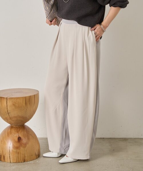 Jena espace merveilleux（ジェナ　エスパスメルヴェイユ）の「ビハイトロミカーブパンツ（その他パンツ・レディース・アイボリー/ブラック/カーキ・FREE）」の10枚目の写真