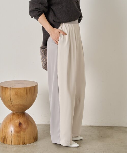 Jena espace merveilleux（ジェナ　エスパスメルヴェイユ）の「ビハイトロミカーブパンツ（その他パンツ・レディース・アイボリー/ブラック/カーキ・FREE）」の12枚目の写真