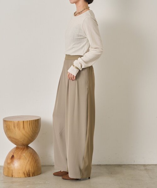 Jena espace merveilleux（ジェナ　エスパスメルヴェイユ）の「ビハイトロミカーブパンツ（その他パンツ・レディース・アイボリー/ブラック/カーキ・FREE）」の22枚目の写真