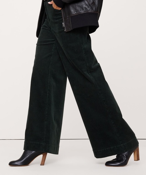 Banana Republic（バナナリパブリック）の「ハイライズ ワイドレッグ コーデュロイ プルオンパンツ（その他パンツ・レディース・ワイン/ブラック/ブラウン/グリーン・8/0/6/4/2）」の3枚目の写真