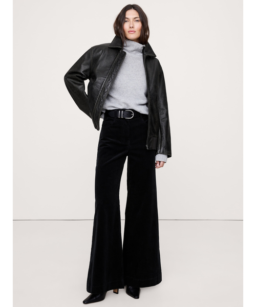 Banana Republic（バナナリパブリック）の「ハイライズ ワイドレッグ コーデュロイ プルオンパンツ（その他パンツ・レディース・ワイン/ブラック/ブラウン/グリーン・8/0/6/4/2）」の10枚目の写真