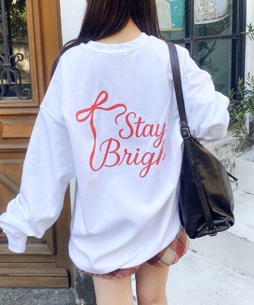 Mejoul(メジュール)の「【25年秋冬新作】【裏起毛】【ルームウェアにも!】ガーリーアソートグラフィックプリントビッグスウェット プルオーバーアニマル 猫 ワンポイント(スウェット・レディース・グレー系その他2/グレー系その他3/ピンク系その他2/ピンク系その他3/ブルー系その他/ピンク/ホワイト/レッド系その他/ホワイト系その他3/ホワイト系その他/レッド/ブラック系その他3/ホワイト系その他2/ブラック系その他/グレー/ブルー/ブラック系その他2/ピンク系その他/ブラック/グレー系その他・F)」の20枚目の写真