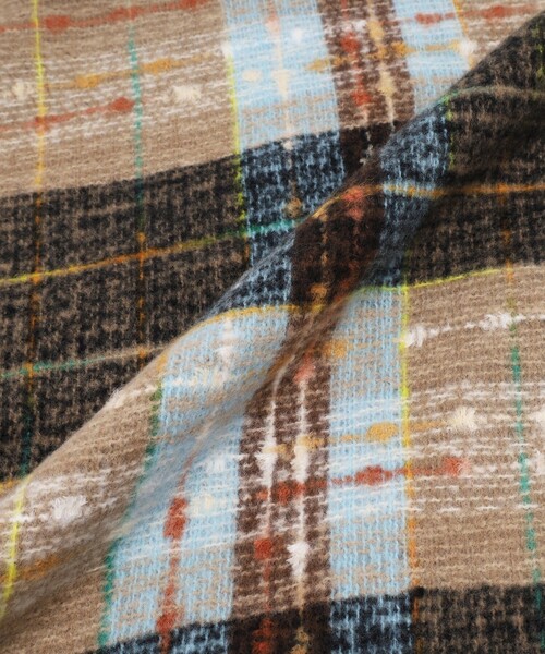 Afternoon Tea（アフタヌーンティー）の「ポコポコチェックストール（ストール/ショール・レディース・イエロー/ブルー/ピンク・ONE SIZE）」の5枚目の写真