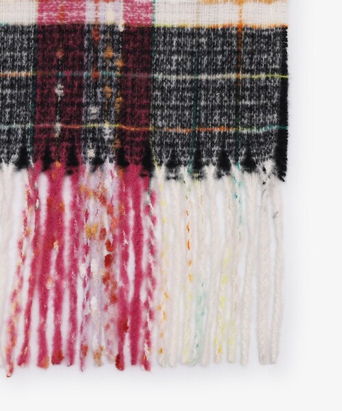 Afternoon Tea（アフタヌーンティー）の「ポコポコチェックストール（ストール/ショール・レディース・イエロー/ブルー/ピンク・ONE SIZE）」の6枚目の写真