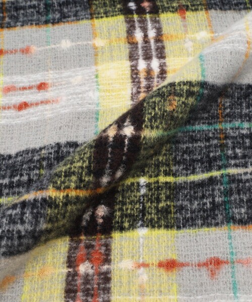 Afternoon Tea（アフタヌーンティー）の「ポコポコチェックストール（ストール/ショール・レディース・イエロー/ブルー/ピンク・ONE SIZE）」の9枚目の写真