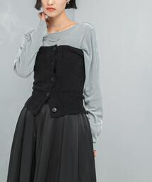 URBAN RESEARCH ROSSO WOMEN | エアリーニットボタンデザインビスチェ(ニット/セーター)