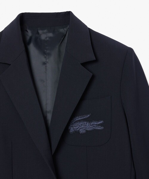 LACOSTE(ラコステ)の「スリムフィットウールブレンドブレザー(テーラードジャケット・レディース・ダークネイビー・36/34/38)」の7枚目の写真