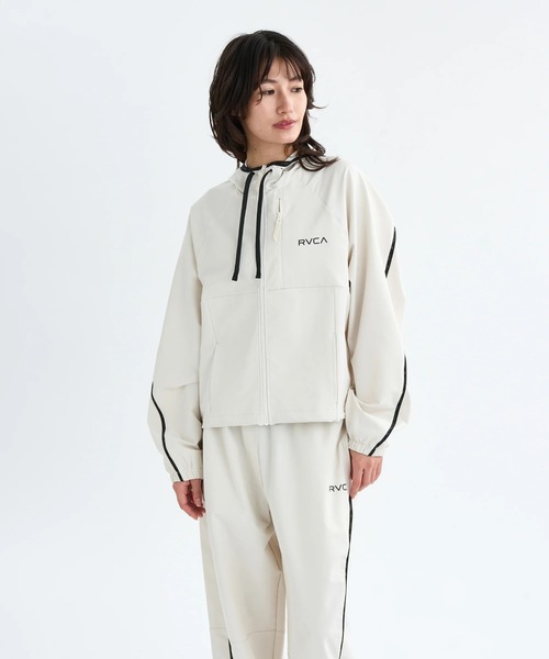 RVCA(ルーカ)の「RVCA レディース MINI RVCA TECH JACKET ジャケット 【2025年秋冬モデル】 @autumn/ルーカ撥水ジップアップブルゾン(ブルゾン・レディース・オフホワイト/ブラック・LARGE/MEDIUM/SMALL)」の2枚目の写真